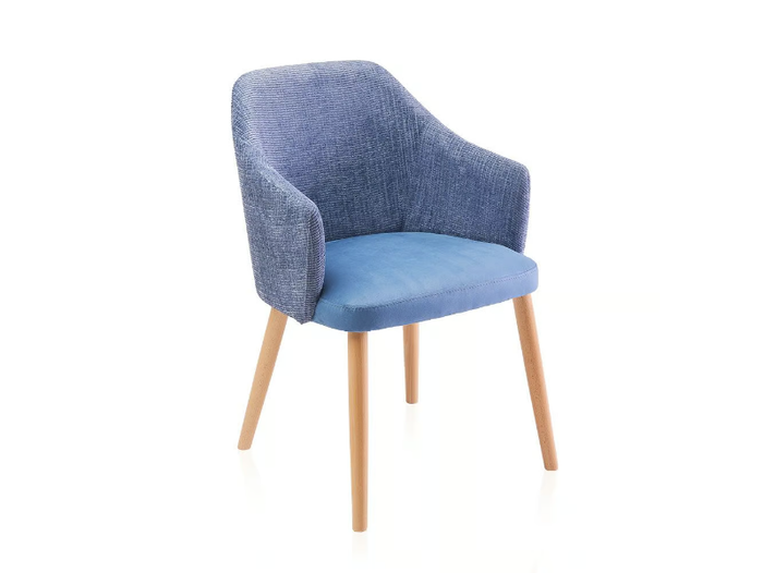 PL BRAS - Fabric chair with armrests _ Vela Arredamenti